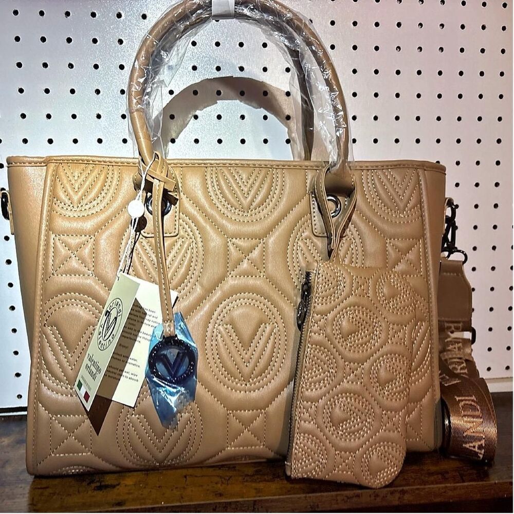 Valentino Women's Tan and Cream Bag
